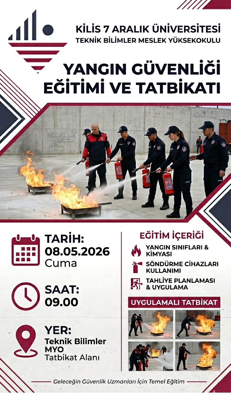 Yangın Güvenliği Eğitimi ve Tatbikatı